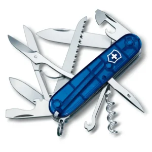 Victorinox Huntsman Blue Transparent Mit-Ohne Gravur