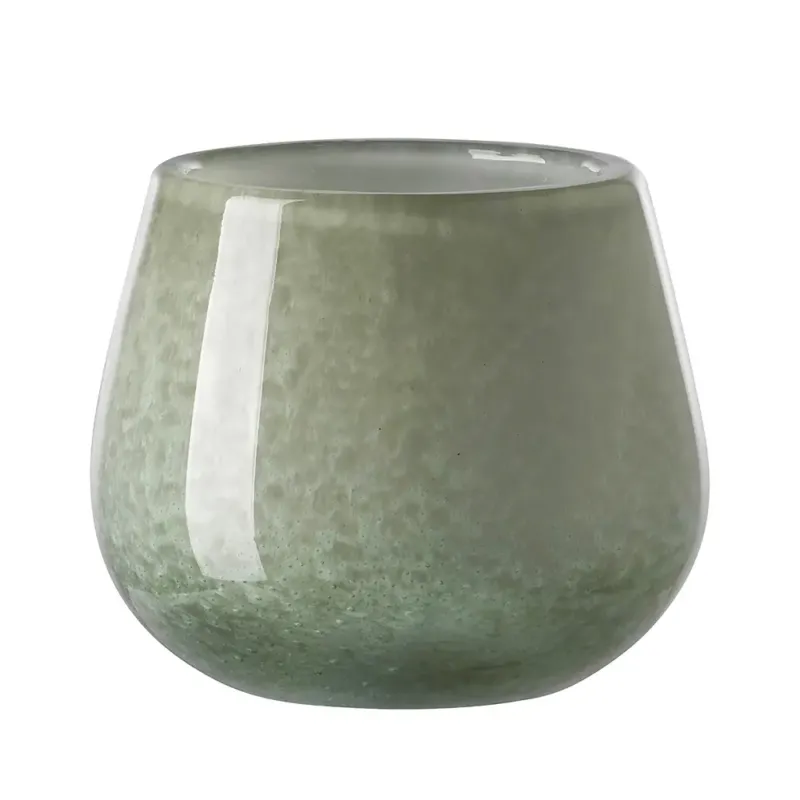 Glasvase Windlicht – Farbverlauf, Strukturdekor, Unikat - Marly | Fink Living