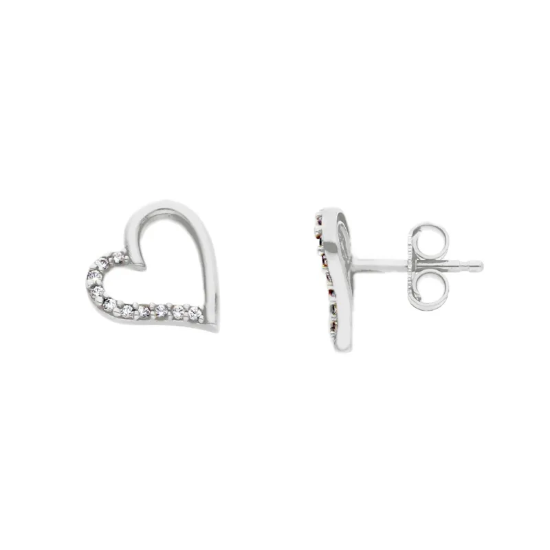 18 Karat Gold - 750 Herz Ohrstecker