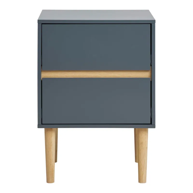 Beistelltisch – Zwei Schübe, Dunkelgrau, 55 cm - Bisley | House Nordic