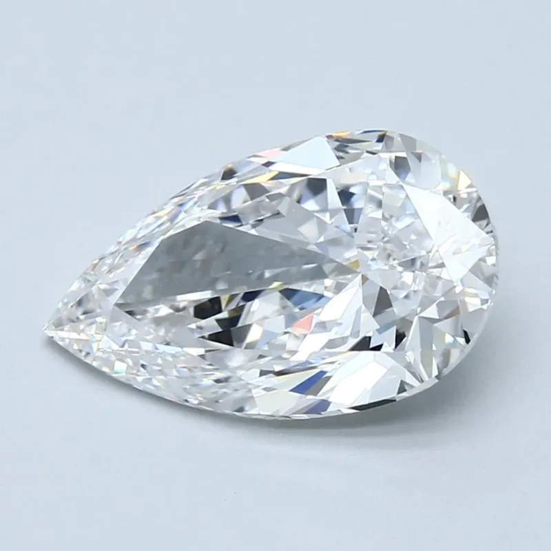 3.5 Carat Pear - Natural Diamond - 3.7 - E - VS1 - VG - EX - EX - Diamonds By Rothschild