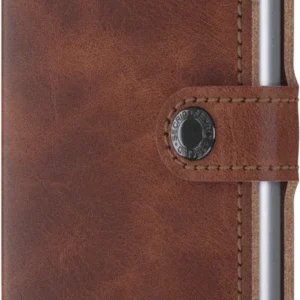 MINIWALLET VINTAGE BROWN MIT-OHNE GRAVUR