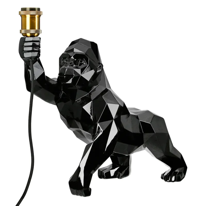 Tischleuchte – Glänzende Oberfläche, Gorilla Design, Schwarze Optik - Geo | Gilde