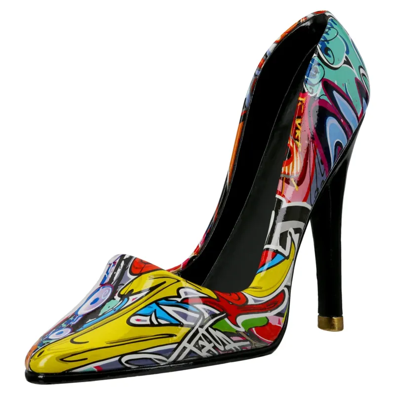 Flaschenhalter – Graffiti Muster, Glänzende Oberfläche, Mehrfarbige Optik - Street Art Pumps | Gilde
