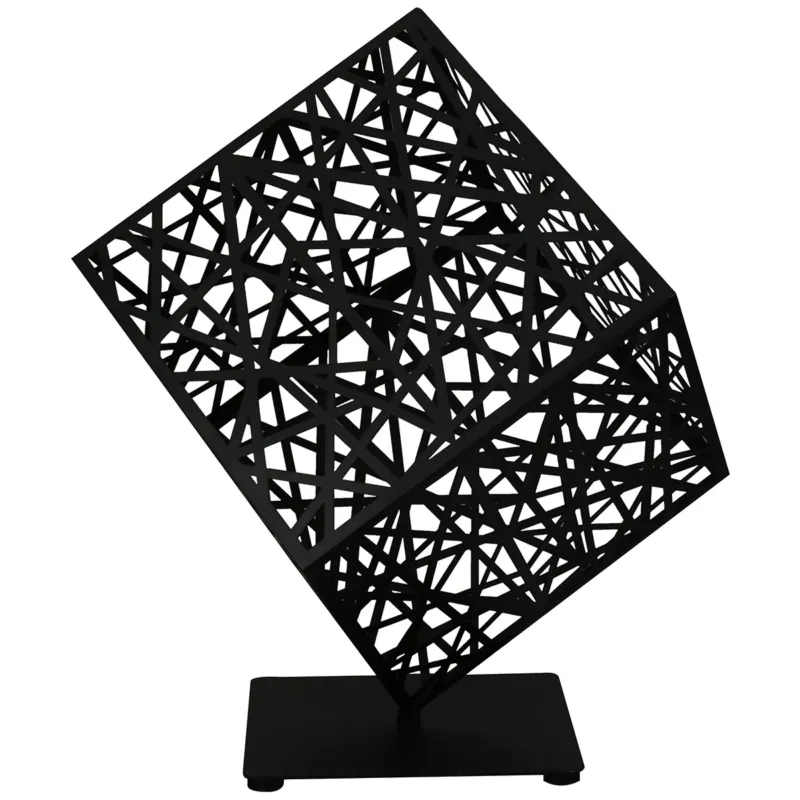 Dekoobjekt – Metall Design, Mattes Finish, Schwarzer Farbton - Grata | Gilde