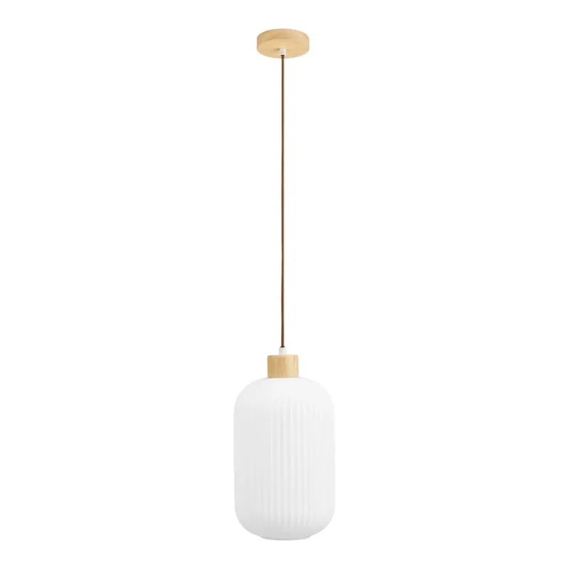 Pendelleuchte – Glas & Holz, E27 Fassung, 38 cm - Argalo | House Nordic