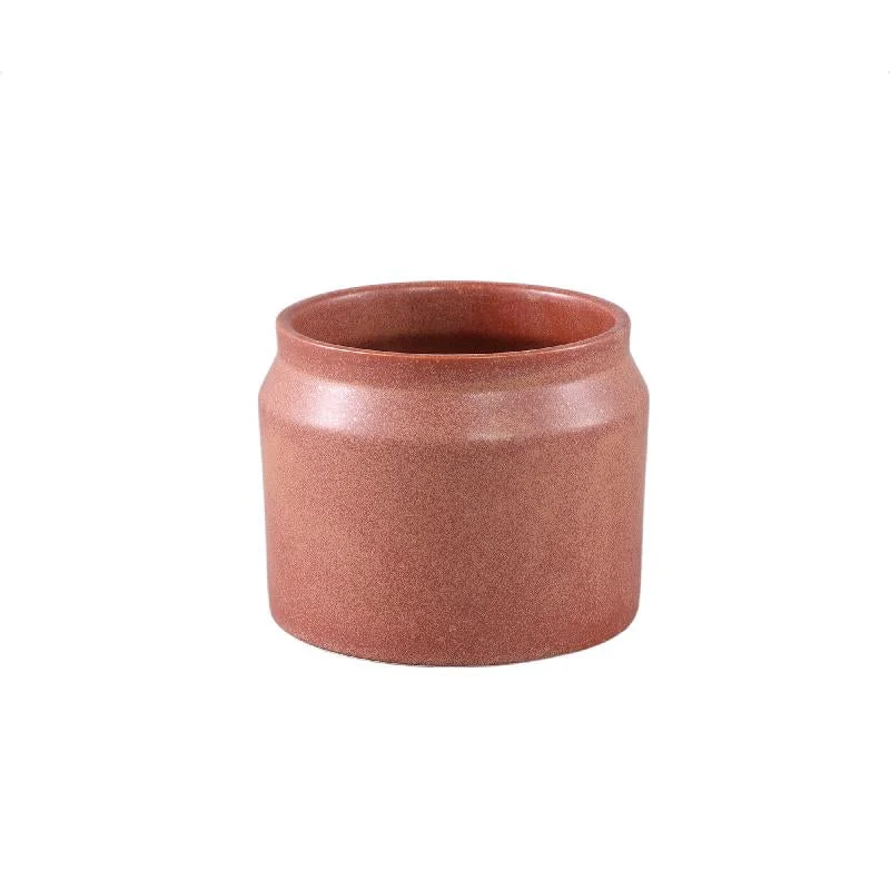Topf – Runde Form, Porzellan-Keramik, Randdesign, Rot, XS – Jillanne | PTMD