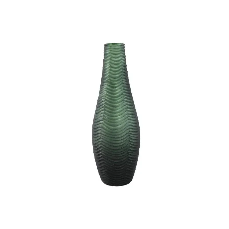 Vase – Runde Form, Glas Material, Grün, Klein – Elichi | PTMD