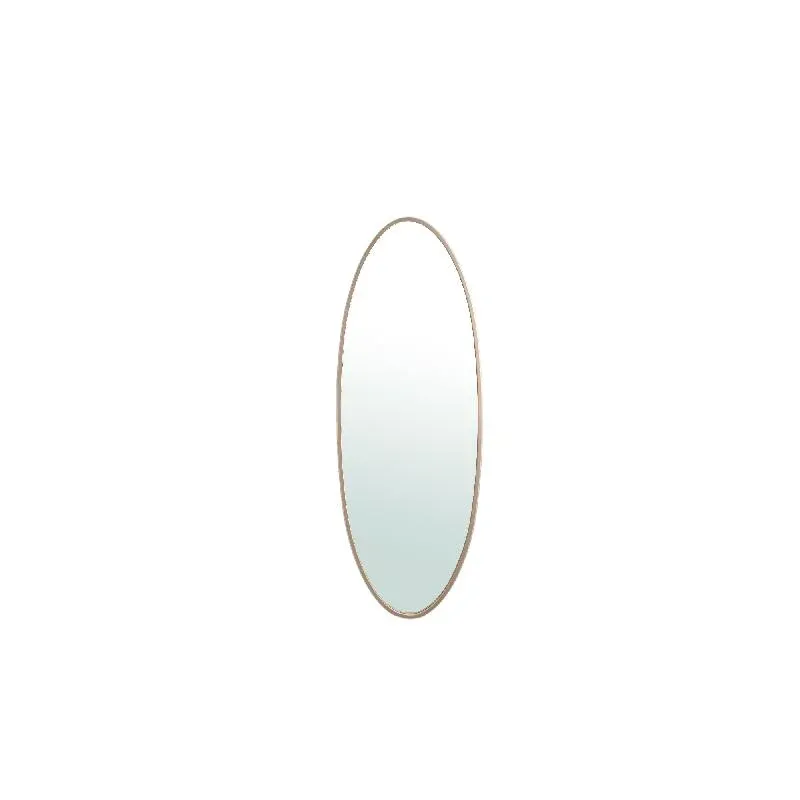 Spiegel – Schlichtes Design, Ovale Form, Stahl Material, Sand, S – Serine | PTMD