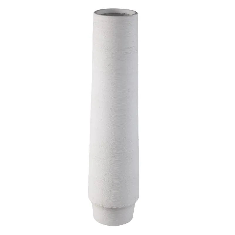Vase – Steinzeug Keramik, Mattes Design, Weiße Farbe, L – Zonna | PTMD