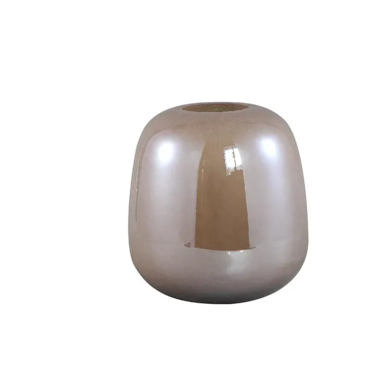 Vase – Runde Form, Glas Material, Braun, L – Mexx | PTMD