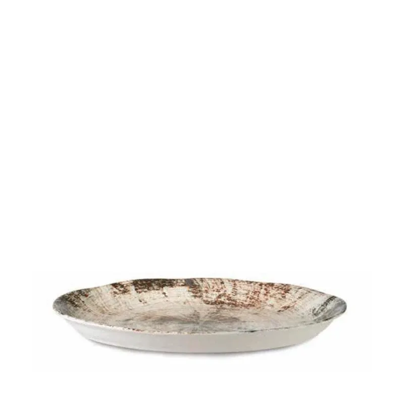 Teller – Weißes Porzellan, Ovale Form, Gemischtes Design, 36 cm - Kaylaa | PTMD