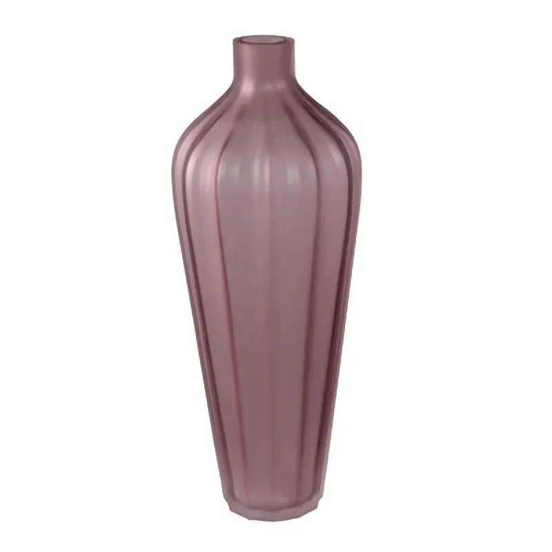 Vase – Hellrosa Glas, Glatte Oberfläche, Hoch – Aleiya | PTMD