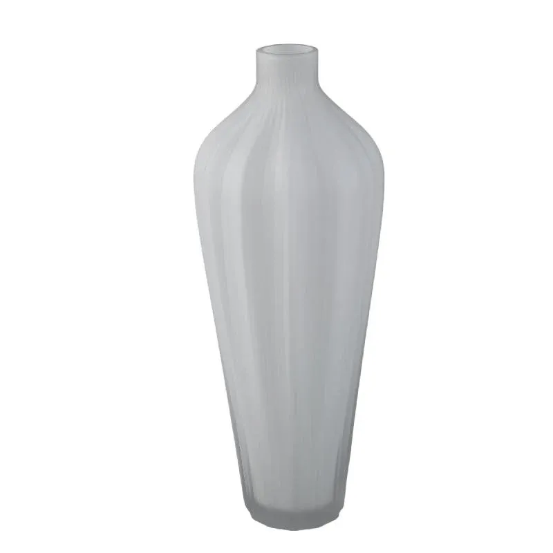 Vase – Weißes Glas, Glatte Oberfläche, Hoch – Aleiya | PTMD