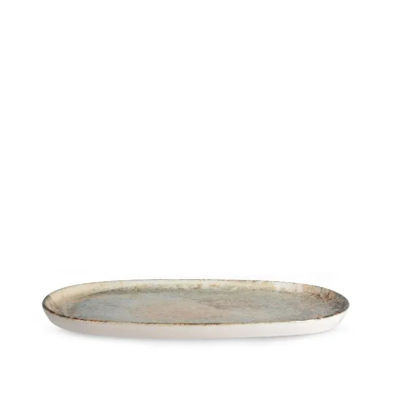 Fischteller - Porzellan, oval, cremefarben, glatte Glasur, zeitlos – Piatti | PTMD