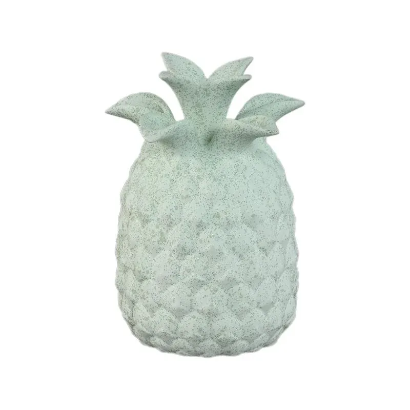 Vase – Türkisfarbe, Ananasform, Strukturierte Oberfläche, Keramik, M – Ellodie | PTMD