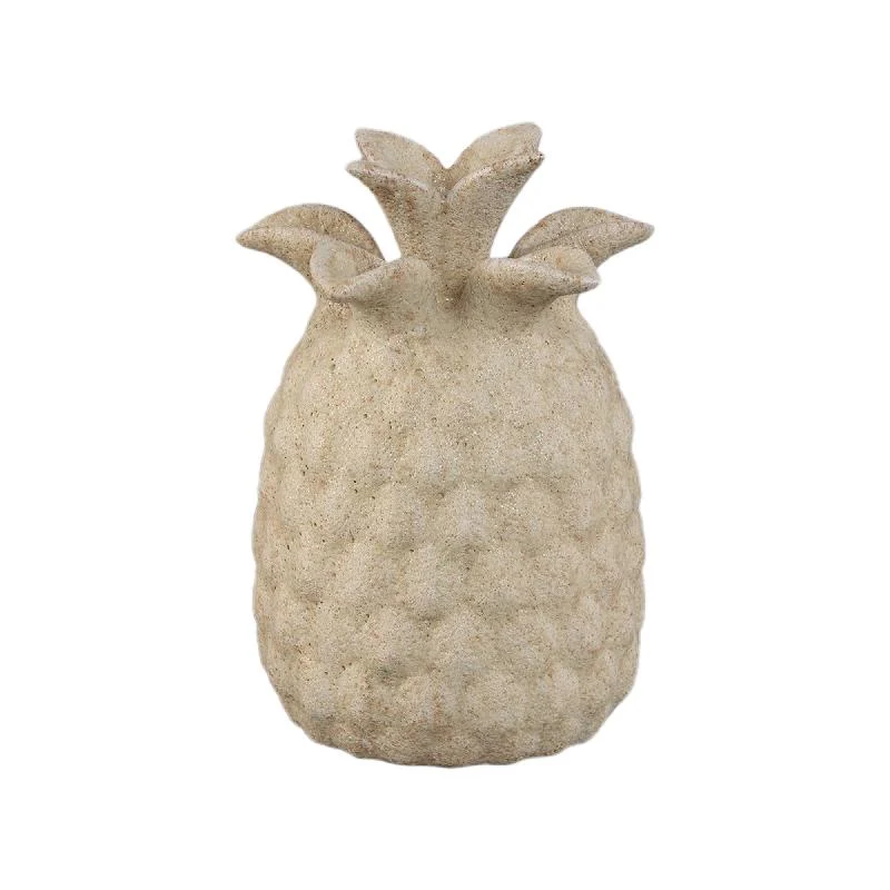 Vase – Cremefarbe, Ananasform, Strukturierte Oberfläche, Keramik, M – Ellodie | PTMD