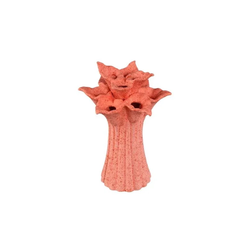 Vase – Rosa Farbe, Blumenform, Dekoratives Design, Keramik, M – Ellodie | PTMD