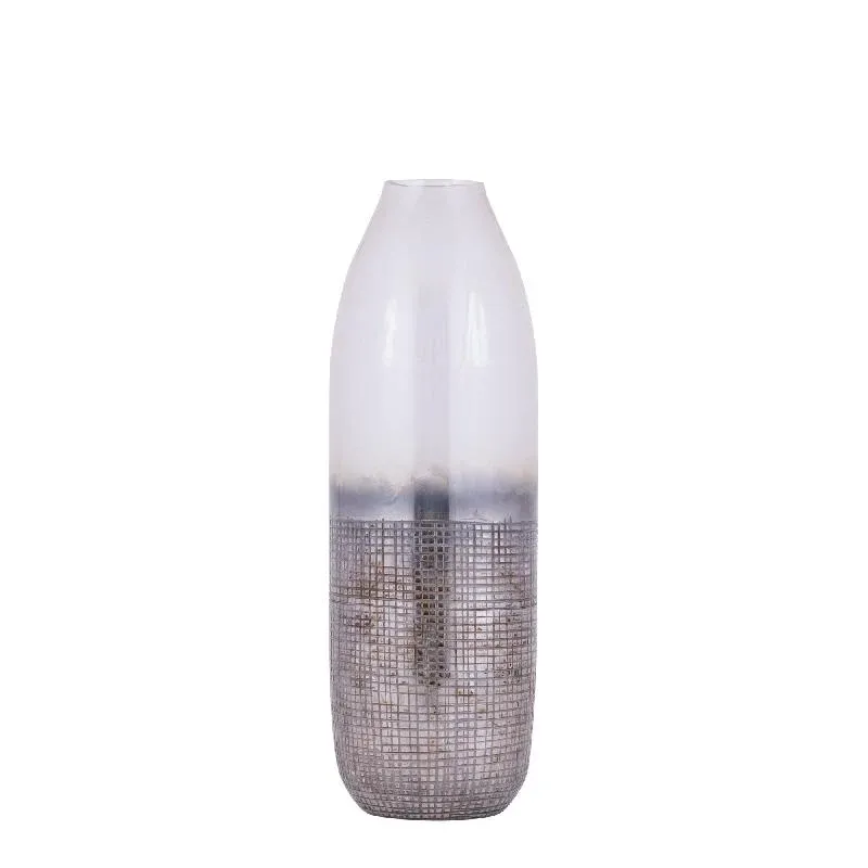 Vase – Cremefarbenes Glas, Runde Form, Raue Oberfläche, S – Imaria | PTMD