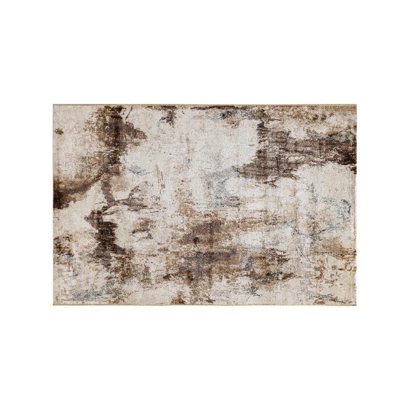 Teppich – Antikes Design, Rechteckige Form, Dunkelbraune Oberfläche, S – Mirle | PTMD