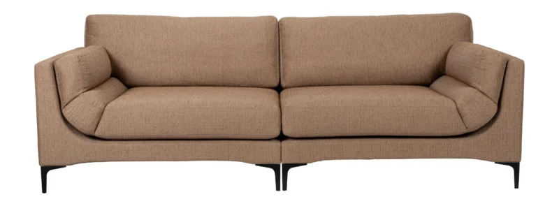 Sofa Balcony 3-Sitzer Caramel, Zuiver Designsofa mit Stoffbezug
