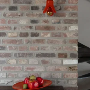 Tablett Gable aus Glas in Orange von Dutchbone im Retro-Design