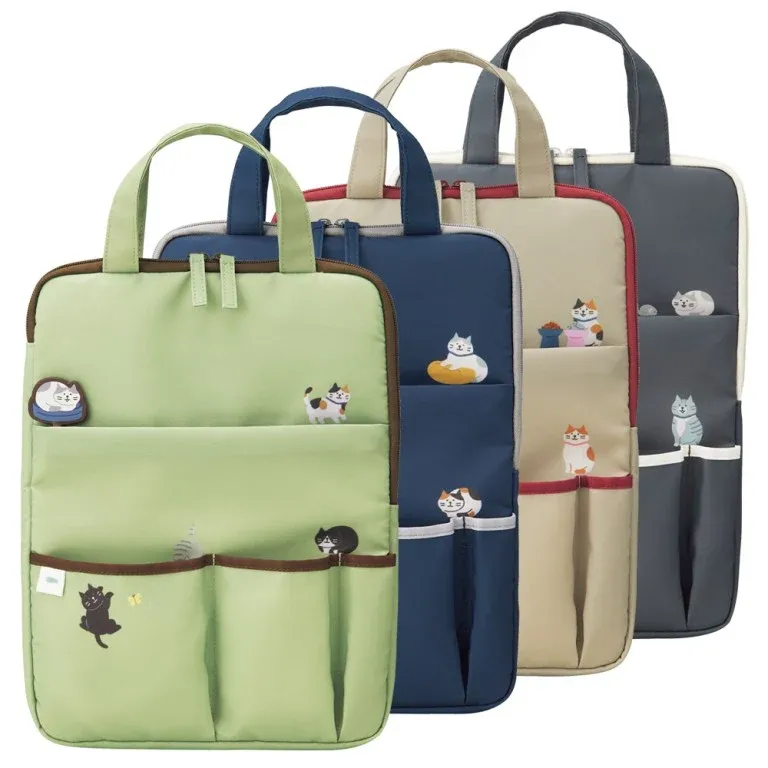 LIHIT LAB Cat's Daily Routine Carrying Laptop Sleeve A-2226
