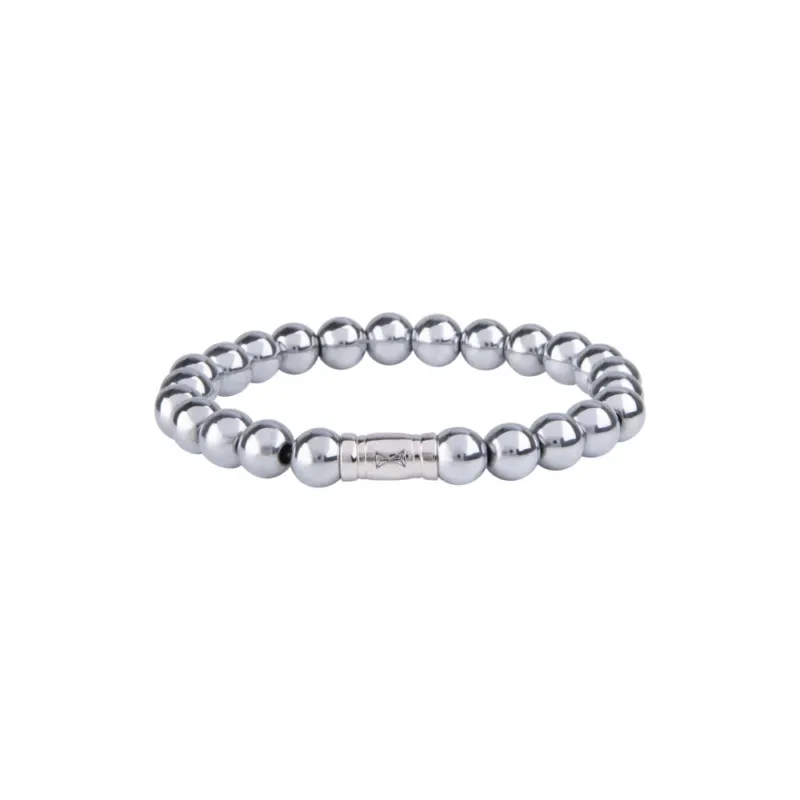 AZE Jewellery Herrenarmband Silver Mountain 8mm