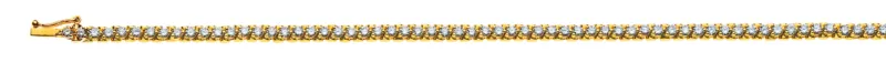 Armband Gelbgold 750 mit 80 Brillanten 2,40 ct. 18cm