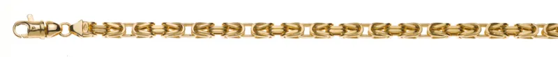 Armband Königskette klassisch Gelbgold 750 halbmassiv 5.0mm 19cm