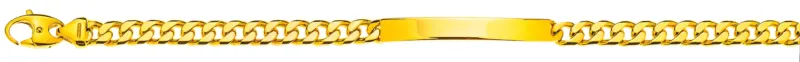 Panzer ID Armband geschliffen Gelbgold 750 ca. 6,0 mm