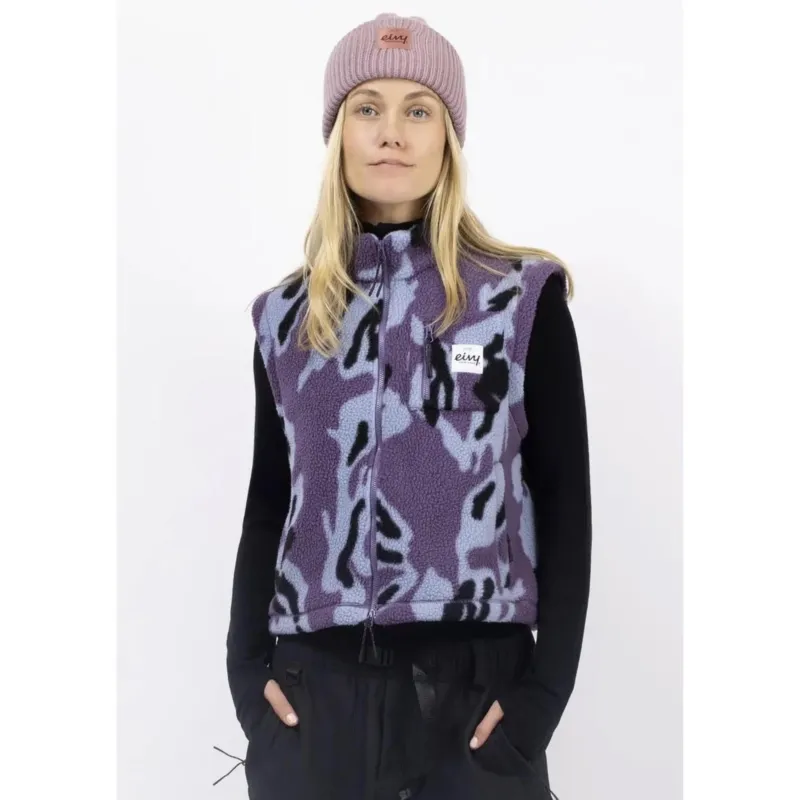 Eivy Boxy Sherpa Vest Purple Stray Damen Fleece-Weste-Nitrobags-Shop
