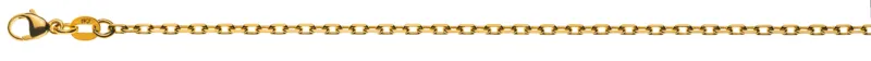 Collier Anker 4-fach geschliffen Gelbgold 750 ca. 2.1mm