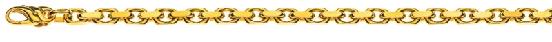 Collier Anker geschliffen Gelbgold 750 ca. 5.0mm