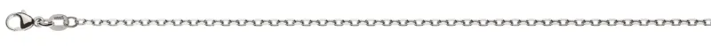 Collier Anker 4-fach geschliffen Weissgold 750 ca. 1.8mm