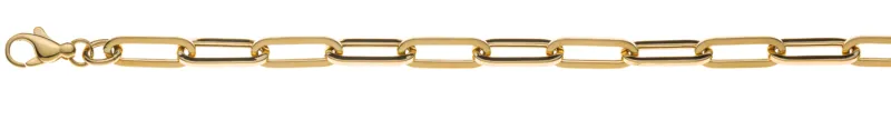 Collier Ankerkette Oval Gelbgold 375, 45 cm