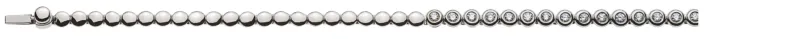 Collier Tennis Weissgold 750 zargengefasst mit 54 Brillanten