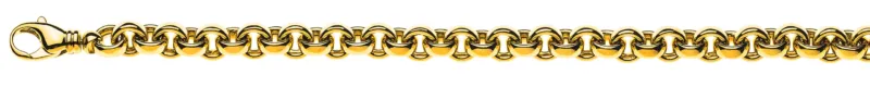 Armband Erbskette Gelbgold 750 Handarbeit ca. 7.7mm