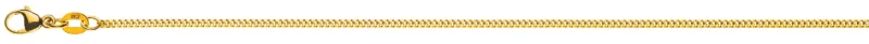 Collier Panzerkette geschliffen Gelbgold 375 ca. 1,6mm