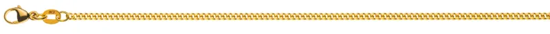 Collier Panzerkette geschliffen Gelbgold 750 ca. 2.0mm