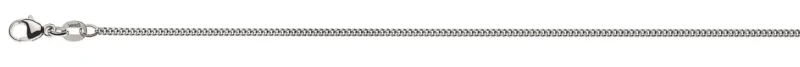 Collier Panzerkette geschliffen Weissgold 585 ca. 1.6mm