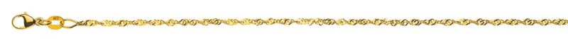 Collier Singapur Kette Gelbgold 750 ca. 1.5mm