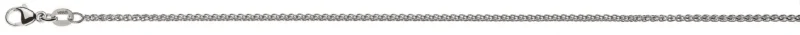 Armband Zopf Weissgold 750 ca. 1.65 mm