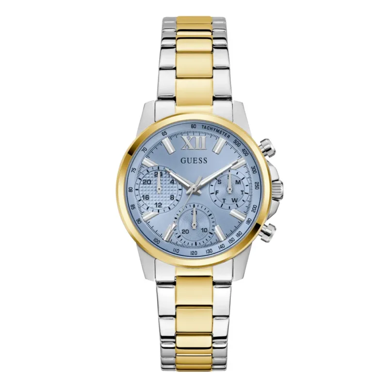 GUESS Damenuhr BAILEY Bicolor Ice Blue