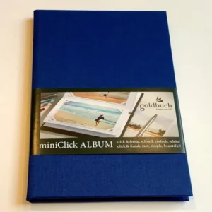Foto-Leporello mini Click Album Goldbuch blau
