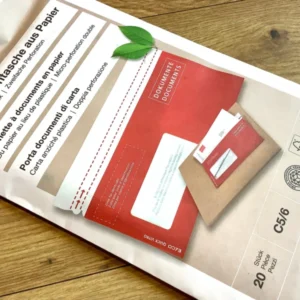 Huckepacktaschen aus Papier 20St. Lieferschein Rechnung