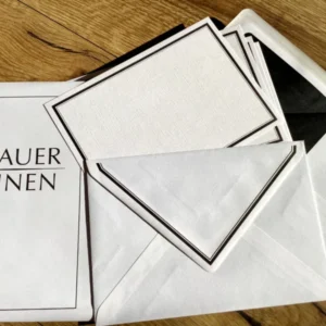 Trauerpost Set 5x A6-Karten / C6-Kuverts (Leinen)