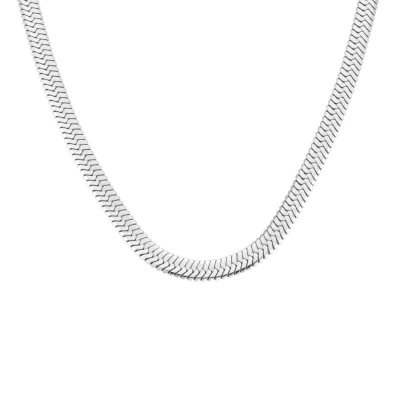 Rosefield Halskette Schlange Gross Silber