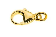 Karabiner Gelbgold 585, 9x5mm