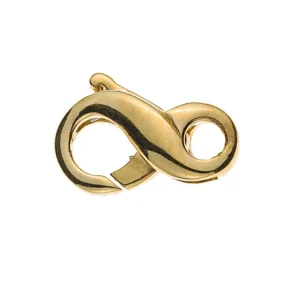 Karabiner 8-er Form Gelbgold 750, 13x7mm, 1.5gr